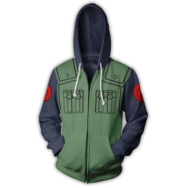 Naruto Hoodie - Hatake Kakashi Zip Up Hoodie CSOS001 - cosplaysos