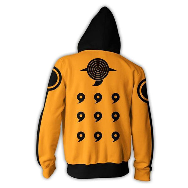 Naruto Hoodie -  Rikudou Sennin Mode Zip Up Hoodie CSOS004 - cosplaysos