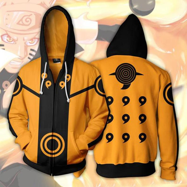 Naruto Hoodie -  Rikudou Sennin Mode Zip Up Hoodie CSOS004 - cosplaysos