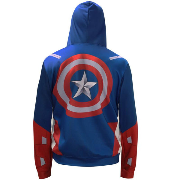 The Avengers Hoodie - Captain America Pullover Hoodie CSOS00G - cosplaysos