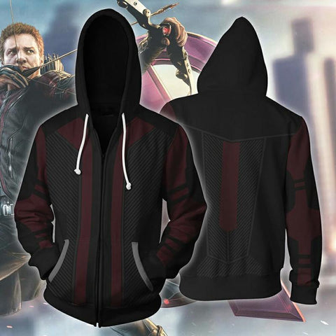 The Avengers Hoodie - Hawkeye Zip Up Hoodie CSOS00H - cosplaysos