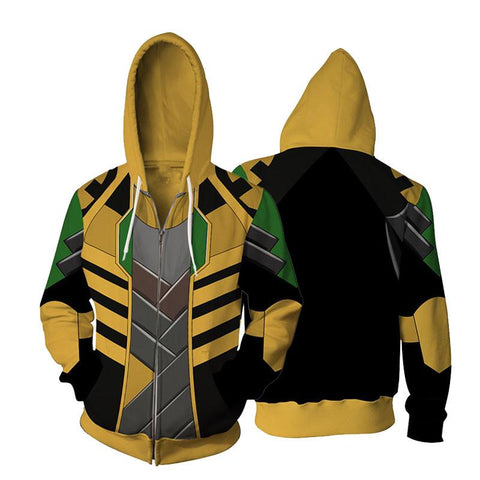 The Avengers Hoodie - Loki Zip Up Hoodie CSOS00O - cosplaysos