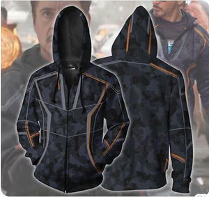 The Avengers Hoodie - Infinity War Tony Stark Zip Up Hoodie CSOS00V - cosplaysos