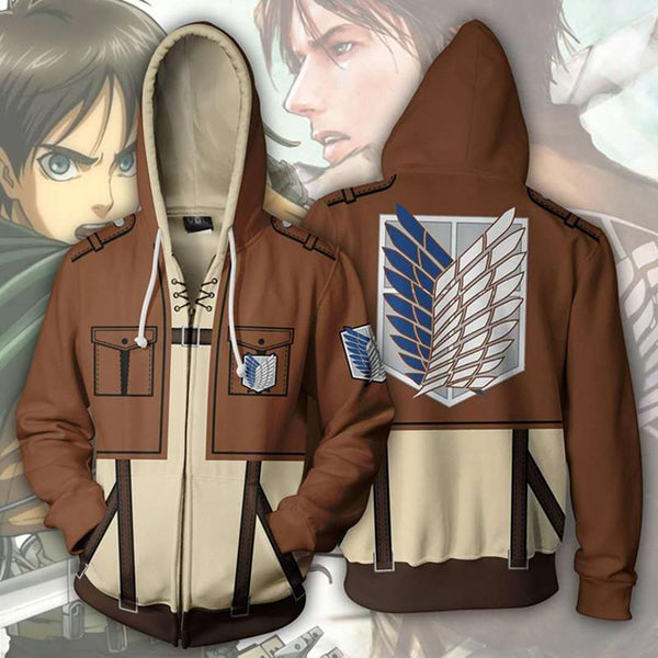 Attack on Titan Eren Hoodie CSOS011 - cosplaysos