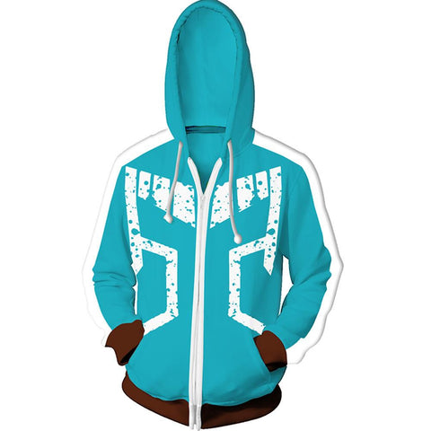 My Hero Academia Hoodie - Izuku Midoriya Zip Up Hoodie CSOS017 - cosplaysos