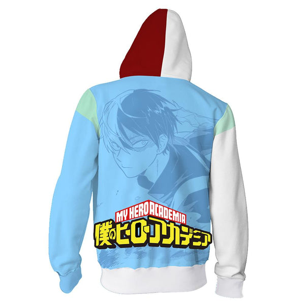 My Hero Academia Hoodie - Shoto Todoroki Zip Hoodie CSOS021 - cosplaysos