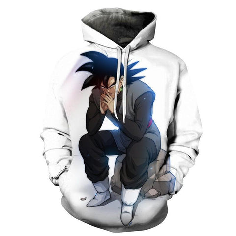 Dragon Ball Z Sitting Goku Pullover Hoodie CSOS022 - cosplaysos