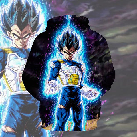 Dragon Ball Z Ultra Instincts Vegeta Pullover Hoodie CSOS023 - cosplaysos