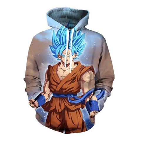 Dragon Ball Z Hoodie SSJ Goku Pullover Hoodie CSOS028 - cosplaysos