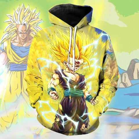 Dragon Ball Z Super Saiyan Pullover Hoodie CSOS033 - cosplaysos