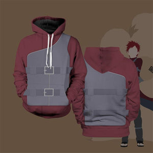 Naruto Hoodie - Naruto Shippuden Gaara Pollover Hoodie CSOS104 - cosplaysos