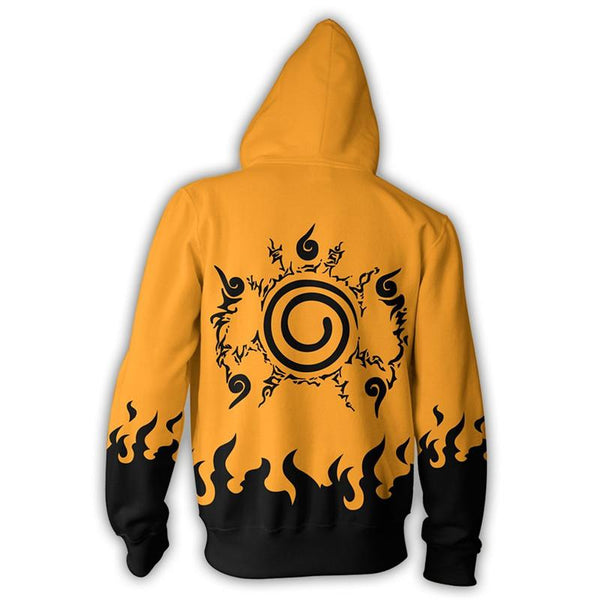 Naruto Hoodie -  Naruto Seal Zip Up Hoodie CSOS106 - cosplaysos