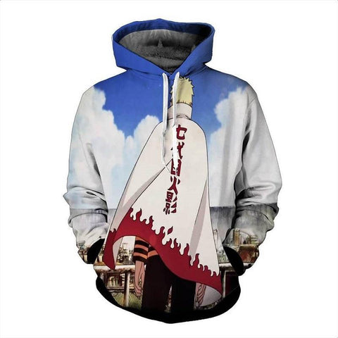 Naruto Hoodies - Hokage Naruto Pull Over Hoodie - cosplaysos