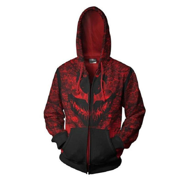 Spider-Man Hoodie - Venom vs. Carnage Zip Up Hoodie CSOS122 - cosplaysos