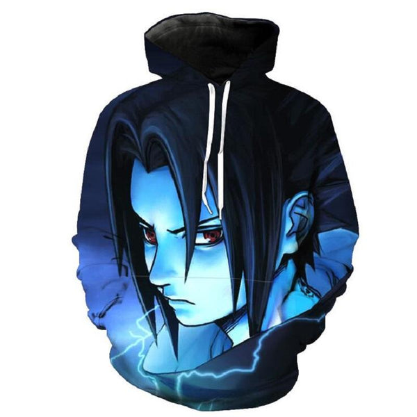 Naruto Hoodie - Sasuke Uchiha Pullover Hoodie - cosplaysos