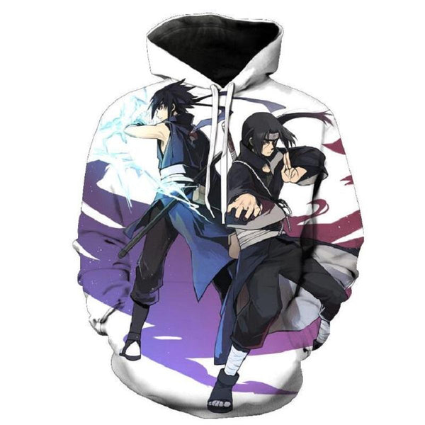 Naruto Hoodie - Sasuke Uchiha Pullover Hoodie - cosplaysos