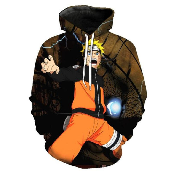 Naruto Hoodie - Naruto Uzumaki Pullover Hoodie - cosplaysos
