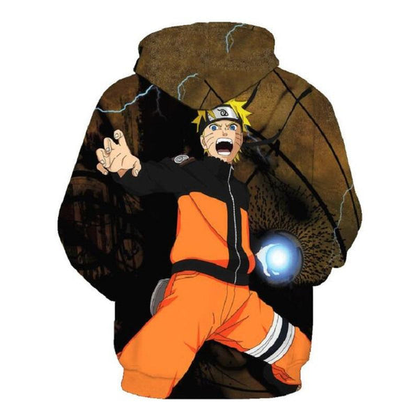 Naruto Hoodie - Naruto Uzumaki Pullover Hoodie - cosplaysos