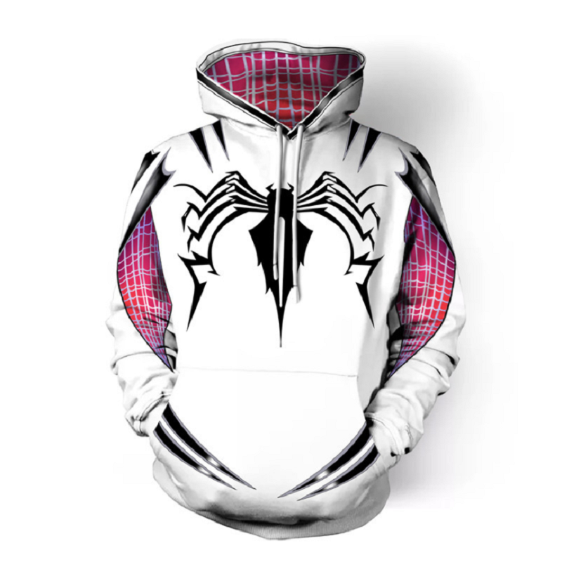SpiderMan Hoodie | Gwen Pullover Hoodie | Cosplay Costume