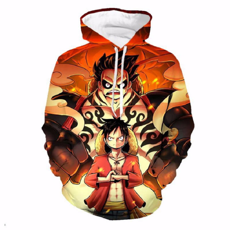 One Piece Hoodie - Monkey D. Luffy Pullover Hoodie CSOS175 - cosplaysos