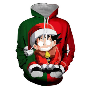 Dragon Ball Z Goku Christmas Pullover Hoodie CSOS176 - cosplaysos