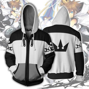 Kingdom Hearts Hoodie - Sora Final Form Zip Up Hoodie CSOS306 - cosplaysos