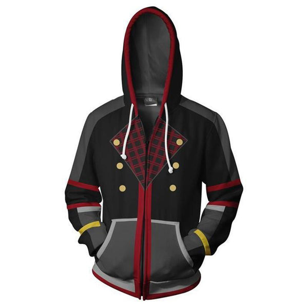 Kingdom Hearts Hoodie - Sora Zip Up Hoodie CSOS307 - cosplaysos