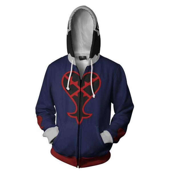 Kingdom Hearts Hoodie - Heartless Zip Up Hoodie CSOS314 - cosplaysos