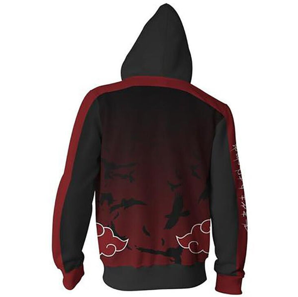 Naruto Hoodie -  Uchiha Itachi Zip Up Hoodie CSOS316 - cosplaysos