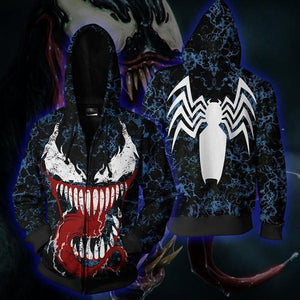 Spider-Man Hoodie - Venom vs. Carnage Zip Up Hoodie  CSOS501 - cosplaysos