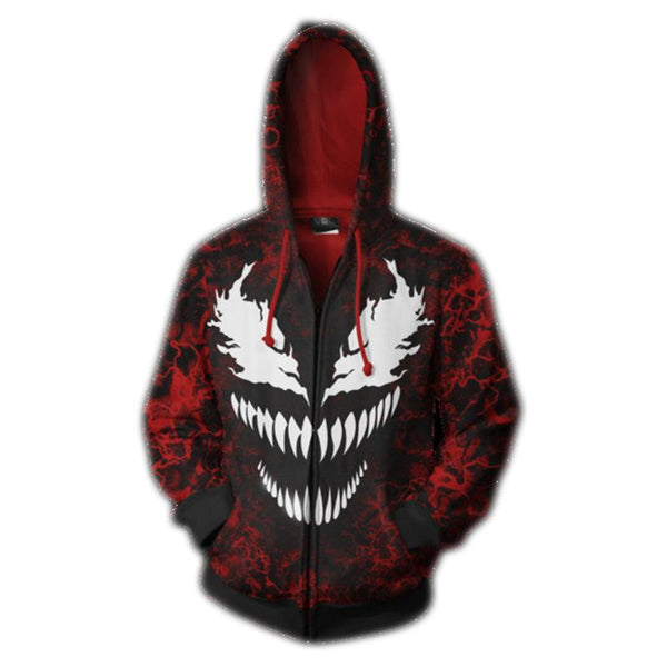 Spider-Man Hoodie - Venom vs. Carnage Zip Up Hoodie CSOS502 - cosplaysos