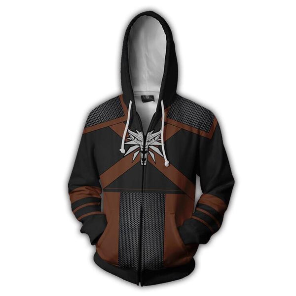 The Witcher 3 Hoodie - Wild Hunt Zip Up Hoodie CSOS536 - cosplaysos