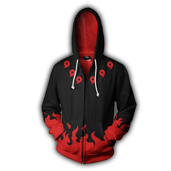 Naruto Hoodie - Madara Zip Up Hoodie CSOS537 - cosplaysos