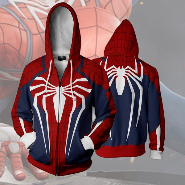 Spider-Man Hoodie - The Avengers Zip Up Hoodie CSOS543 - cosplaysos