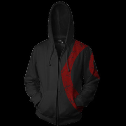 God of War Hoodie - Kratos Zip Up Hoodie CSOS551 - cosplaysos