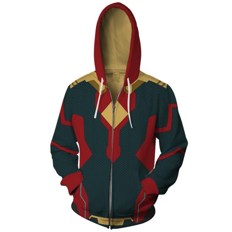 Spider-Man Hoodie - The Avengers Zip Up Hoodie CSOS557 - cosplaysos