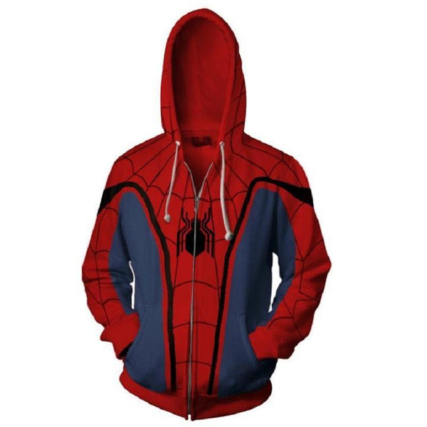 Spider-Man Hoodie - The Avengers Zip Up Hoodie CSOS563 - cosplaysos