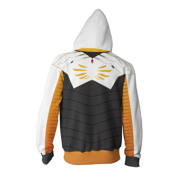 Overwatch Hoodie - Mercy Zip Up Hoodie CSOS569 - cosplaysos