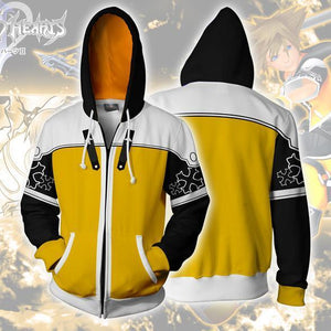 Kingdom Hearts Hoodie - Sora Master Form Zip Up Hoodie CSOS583 - cosplaysos