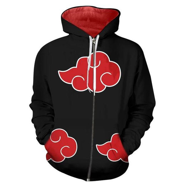 Naruto Hoodie - Akatsuki Zip Up Hoodie CSOS587 - cosplaysos