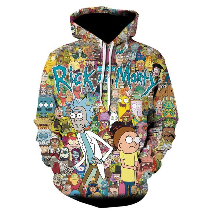Rick and Morty Pullover Hoodie CSOS593 - cosplaysos