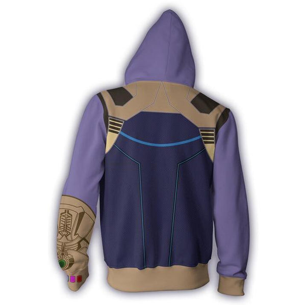 The Avengers Hoodie - Thanos Zip Up Hoodie - cosplaysos