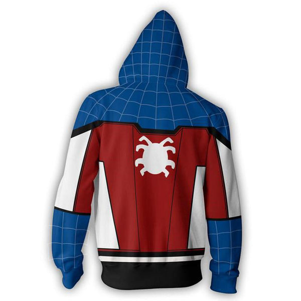 Spider-Man Hoodie - Captain America Zip Up Hoodie CSOS636 - cosplaysos