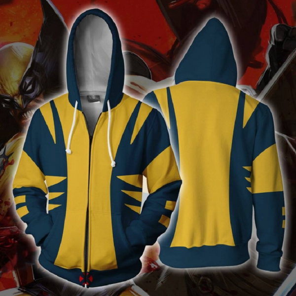 Marvel Comics Hoodie - X-Men Zip Up Hoodie CSOS707 - cosplaysos