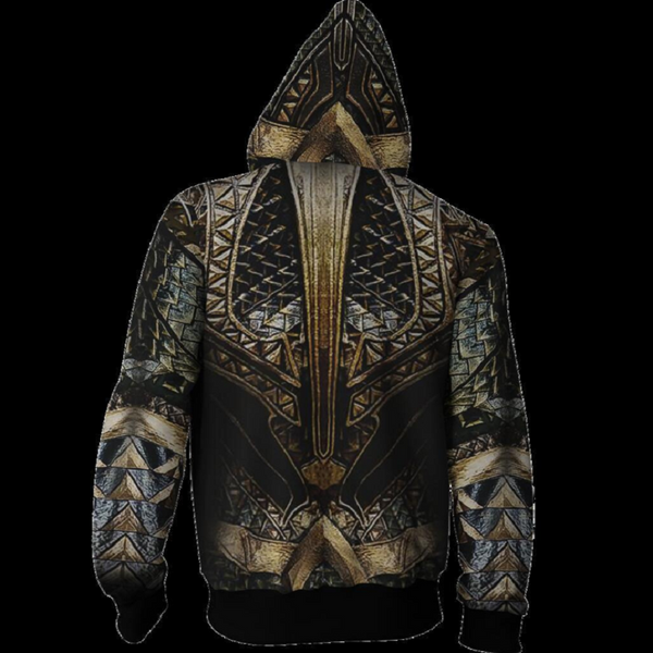 Aquaman Hoodie - Arthur Curry Zip Up Hoodie CSOS811 - cosplaysos