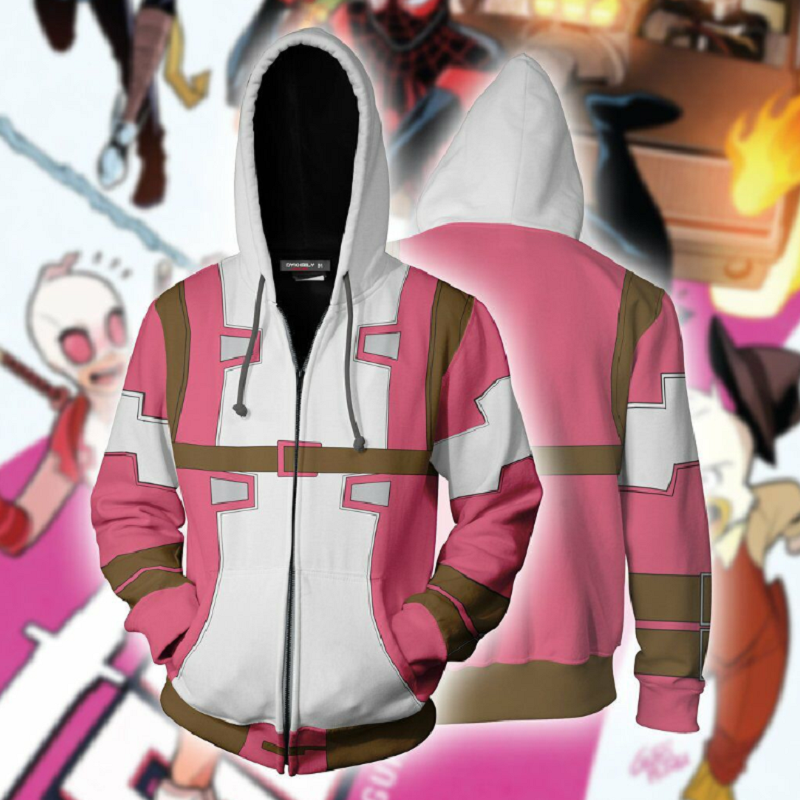 Gwenpool Hoodie - Zip Up Hoodie CSOS814 - cosplaysos