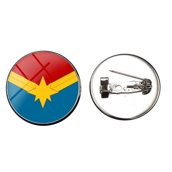 Captain Marvel Glass Gems Lapel Pin Set - 6-Pack CSOS850 - cosplaysos
