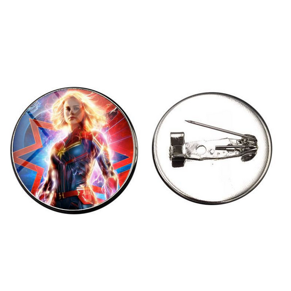 Captain Marvel Glass Gems Lapel Pin Set - 6-Pack CSOS850 - cosplaysos