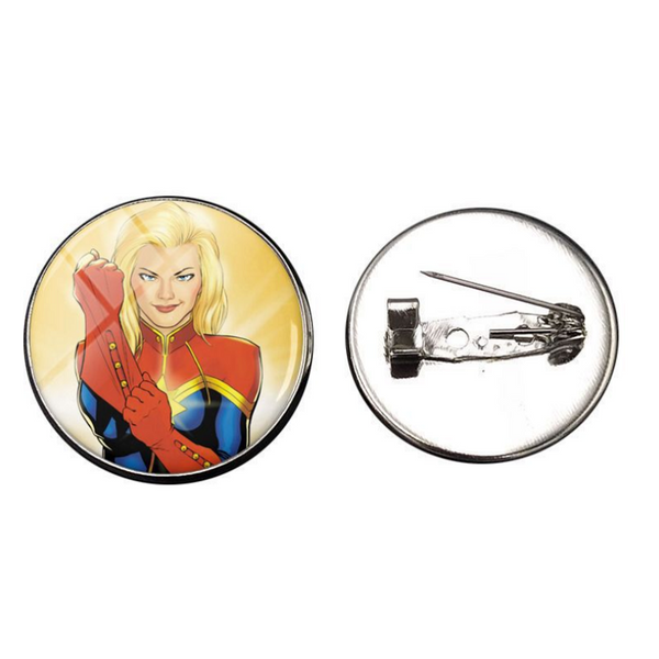 Captain Marvel Glass Gems Lapel Pin Set - 6-Pack CSOS850 - cosplaysos
