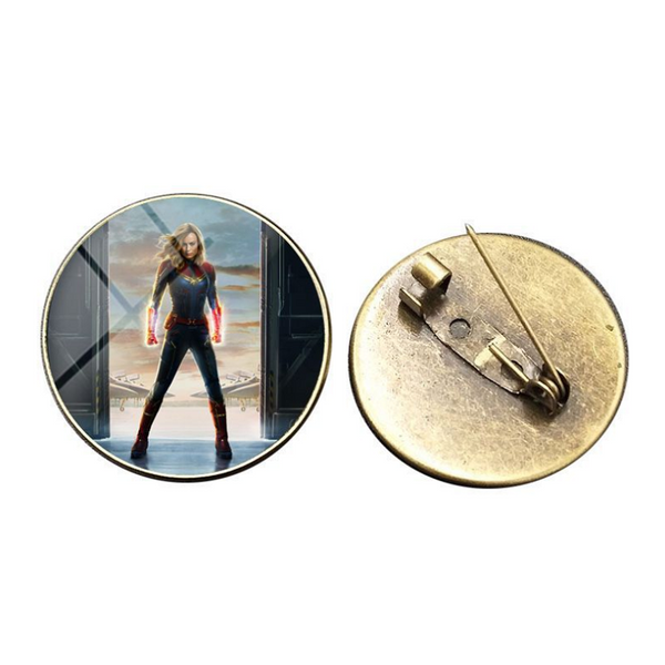 Captain Marvel Glass Gems Lapel Pin Set - 6-Pack CSOS850 - cosplaysos